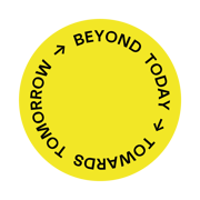 Beyondly Brand Stamp Yellow Circle Black Text