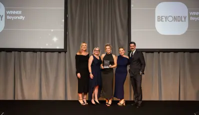 Beyondly bring home trophy from the Great British Workplace Wellbeing Awards