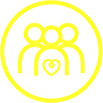 3 People With Heart (Bright Yellow)