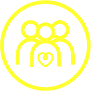 3 People With Heart (Bright Yellow)