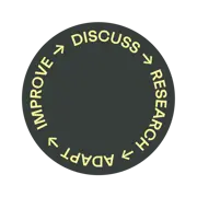 Beyondly Compliance Stamp Dark Grey Circle Light Yellow Text RGB